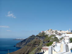 Fira - The main town of Santorini - Thira